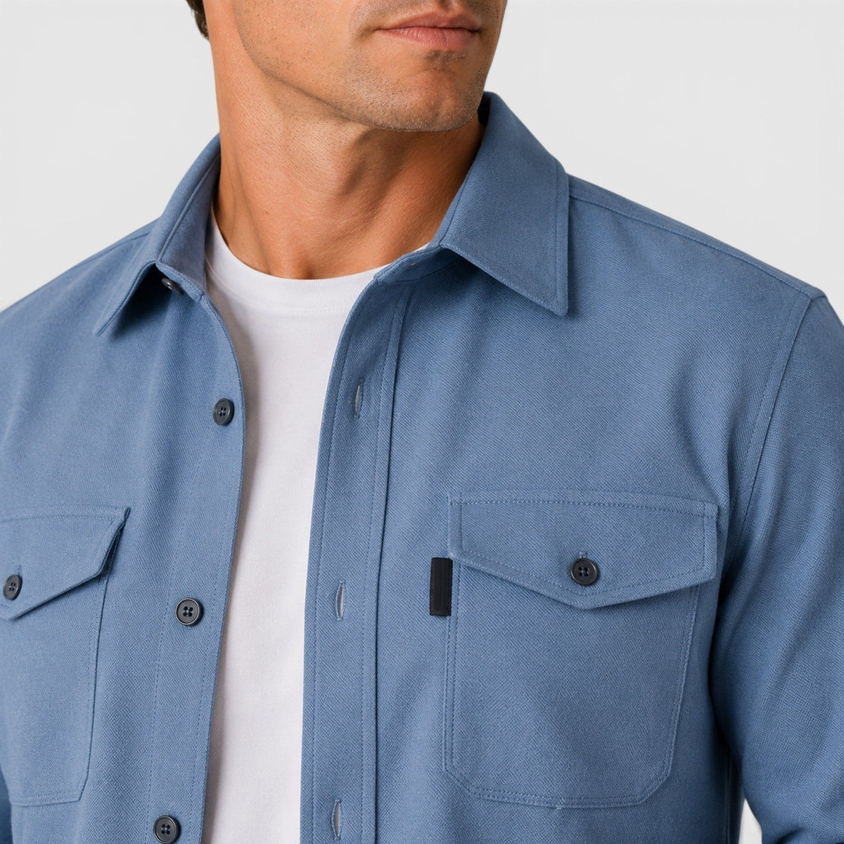 Overshirt in Lake Blue