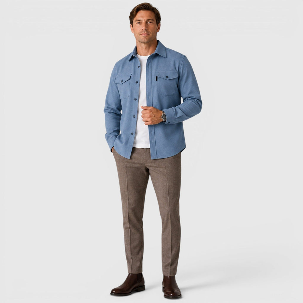 Overshirt in Lake Blue