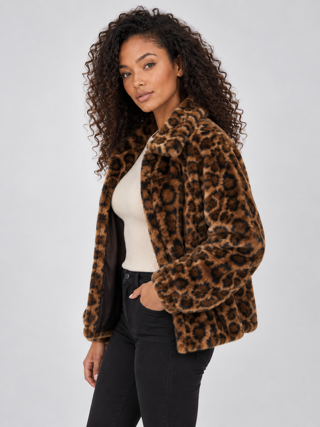 Jacket in Leopard