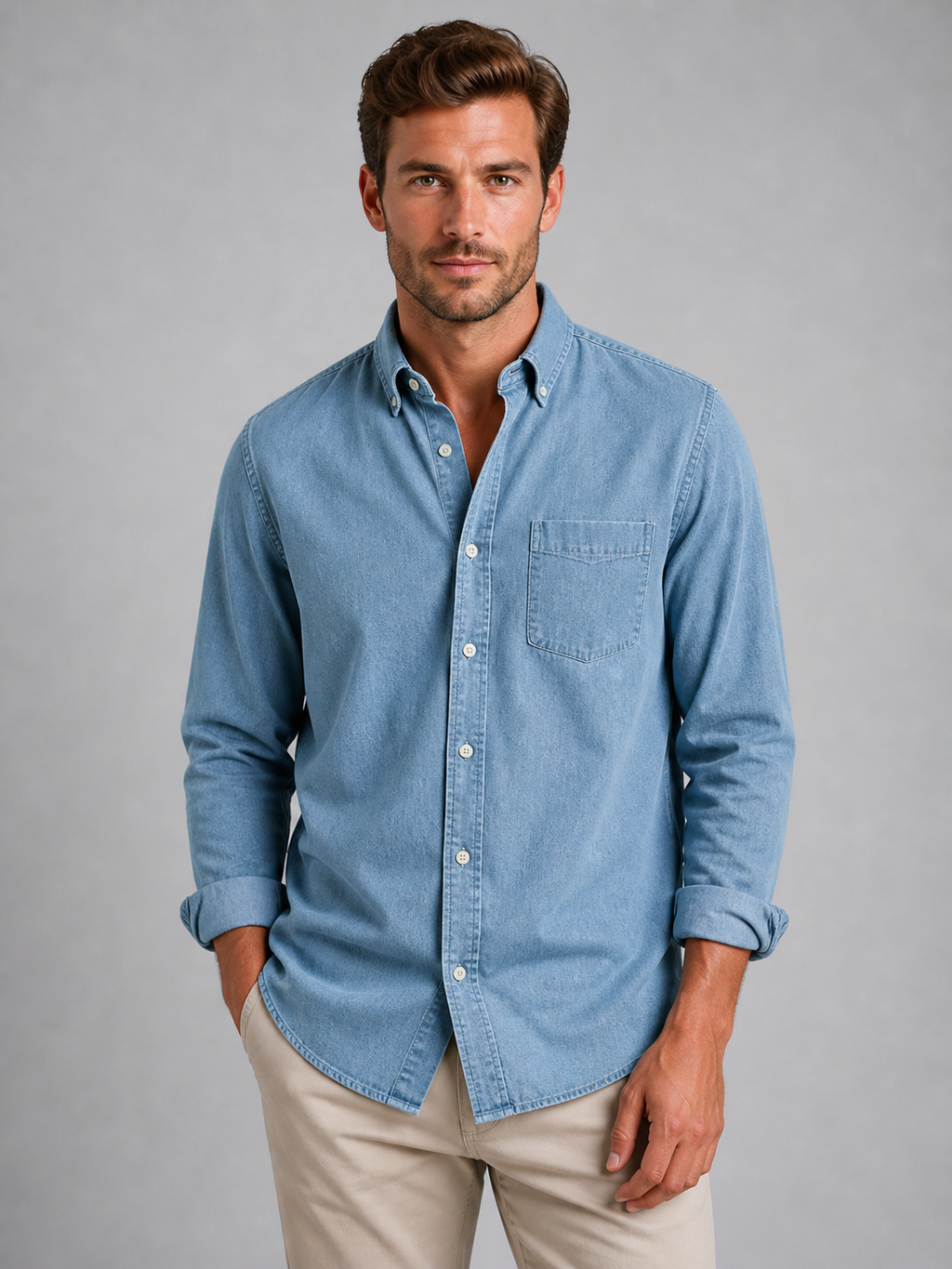 Shirt in Light Blue