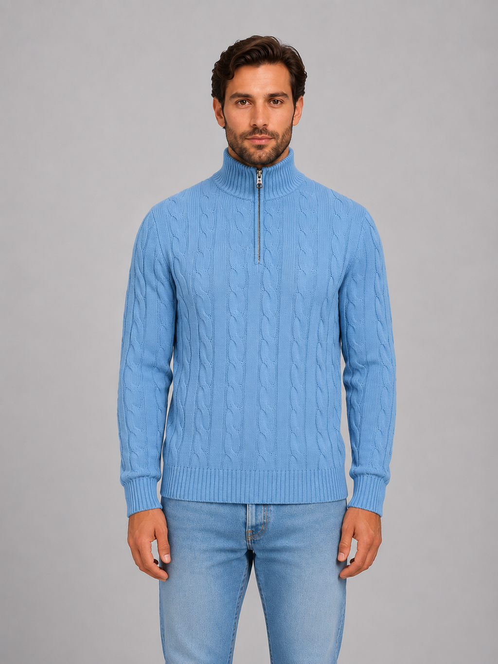 Sweater in Light Blue