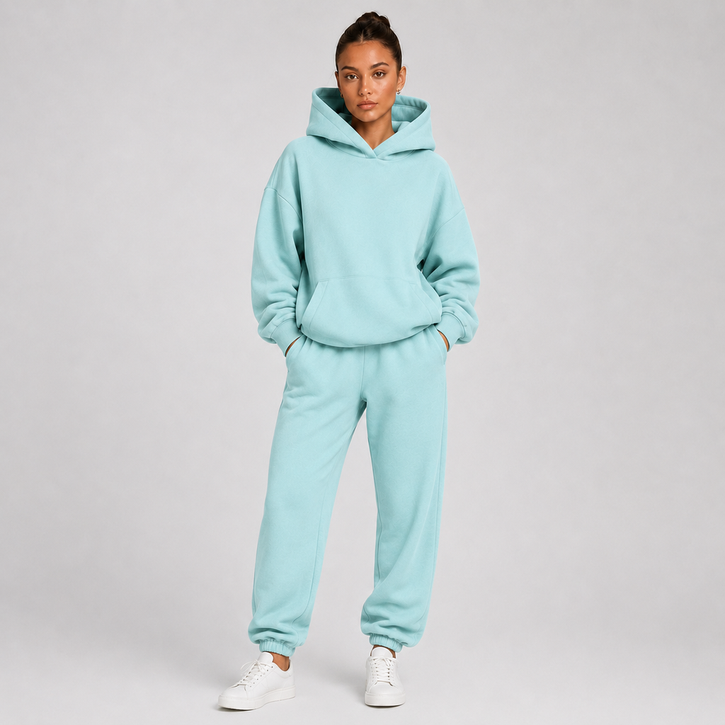 Hoodie in Light Blue