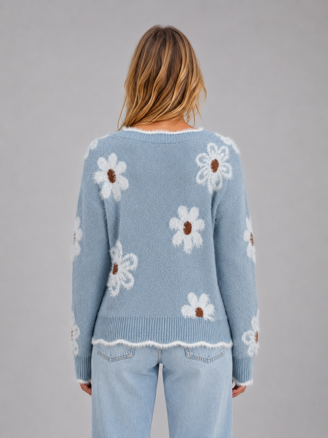 Sweater in Light Blue