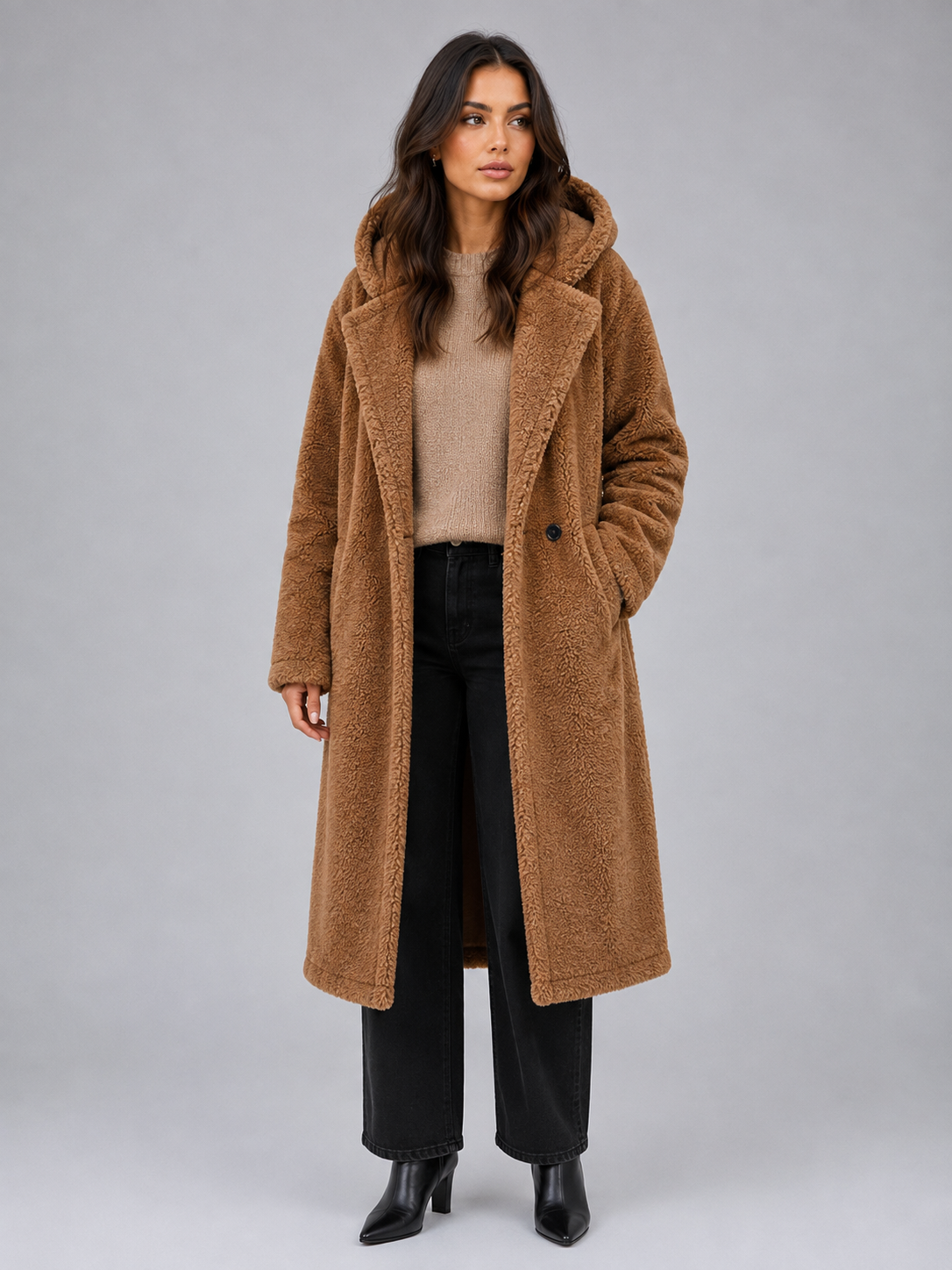 Coat in Light Brown