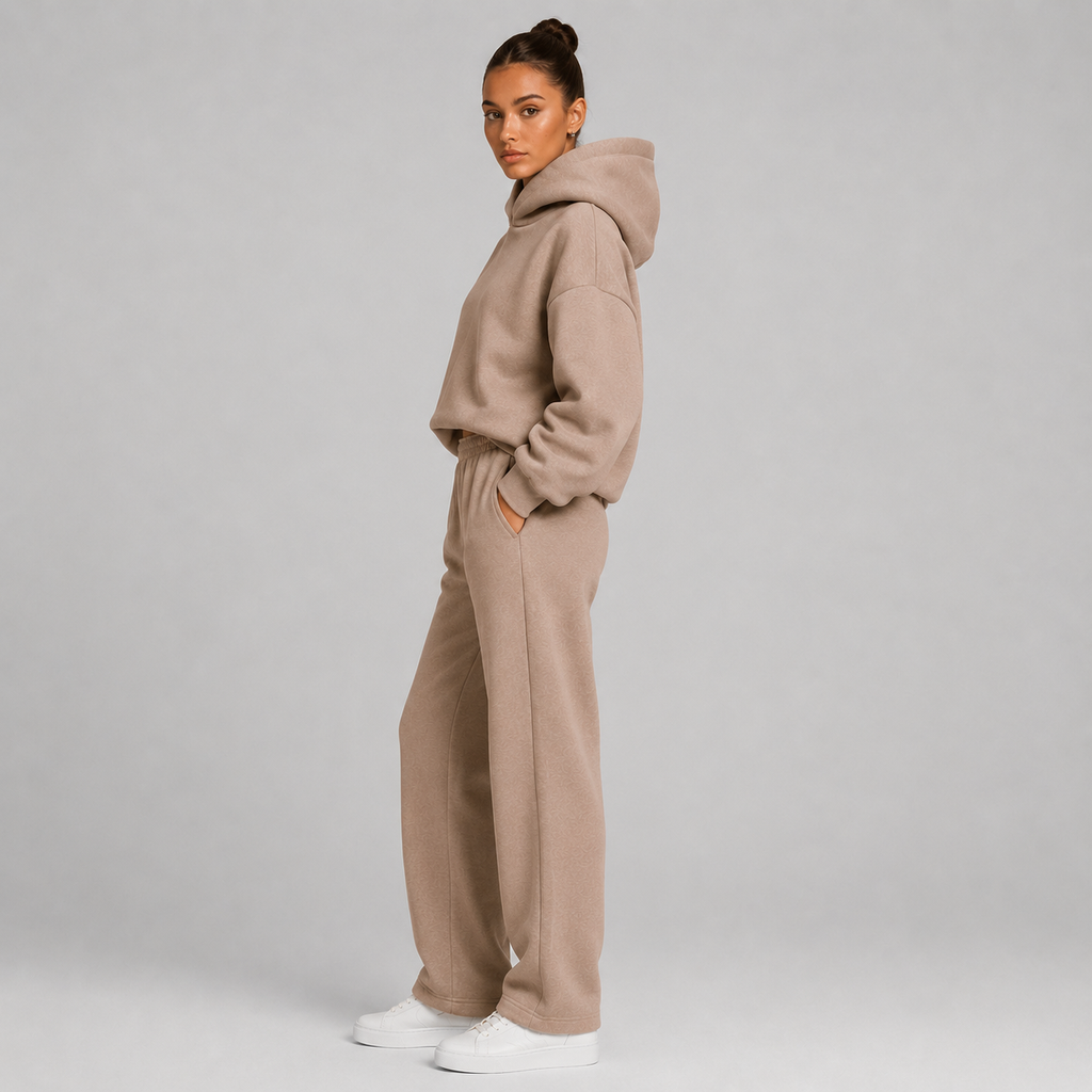 Hoodie in Light Brown