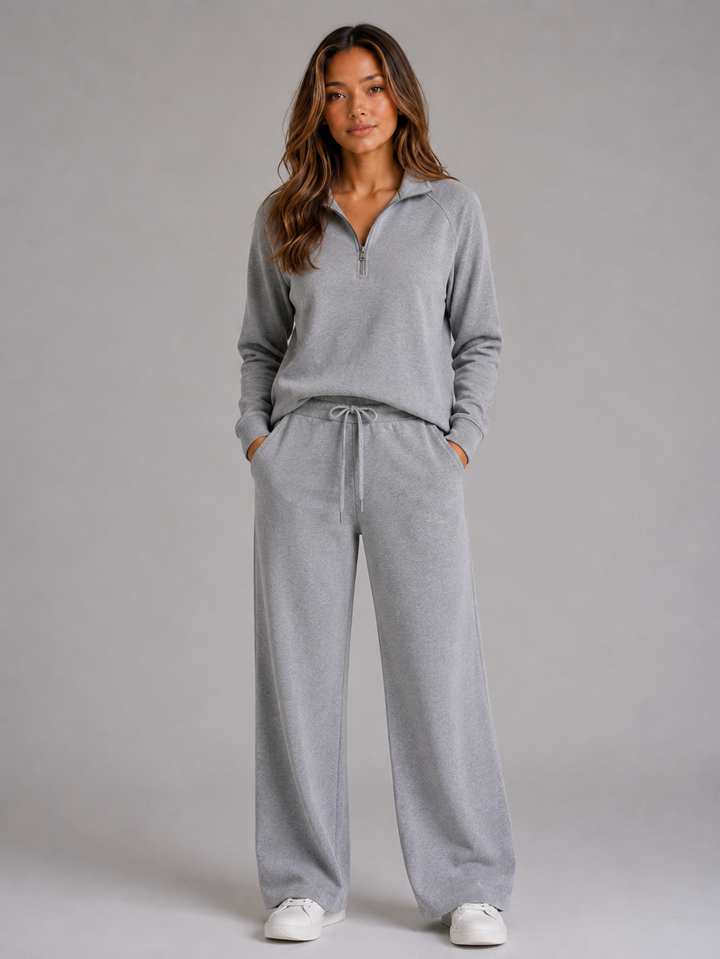 Women's Lounge Set in Light Grey