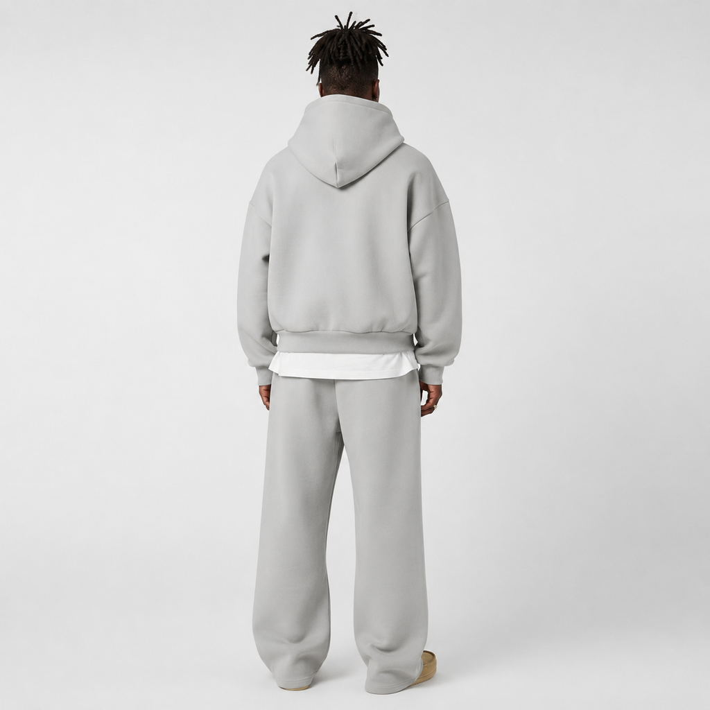 Tracksuit Set in Light Grey