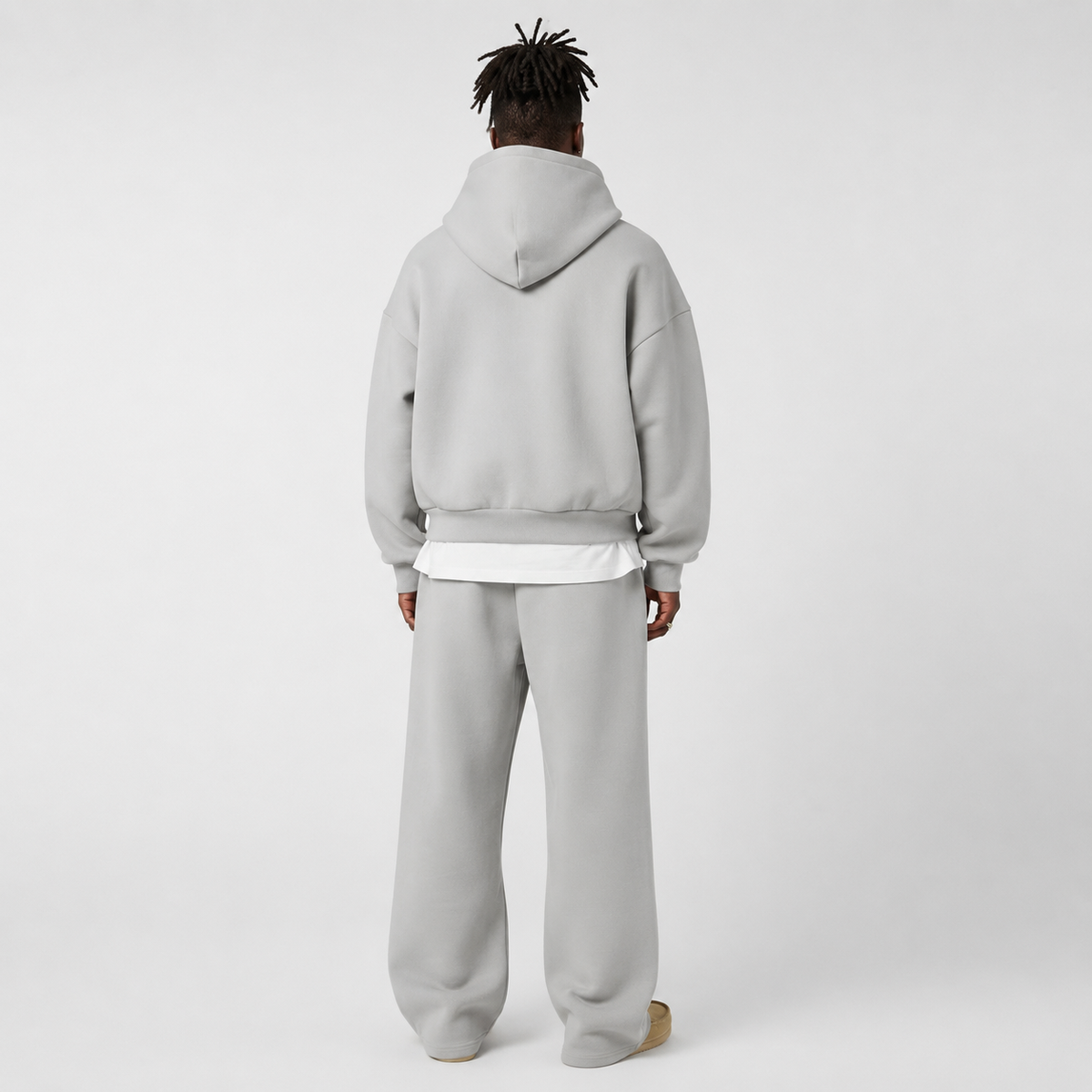 Tracksuit Set in Light Grey