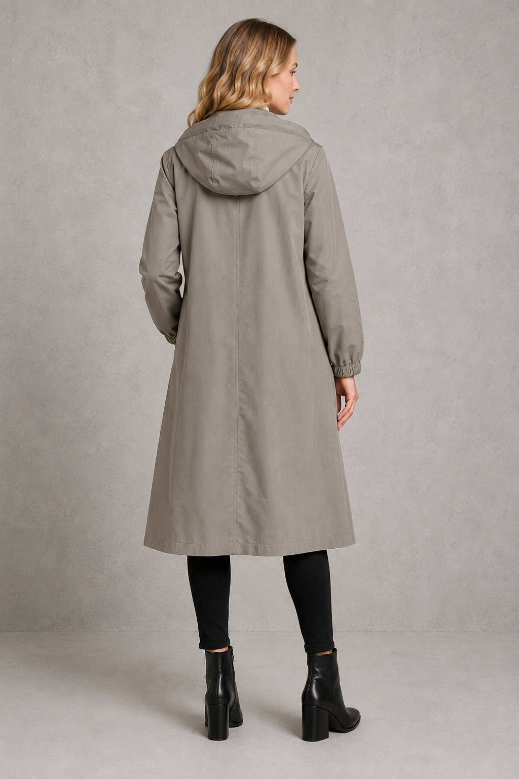 Trench Coat in Light Grey