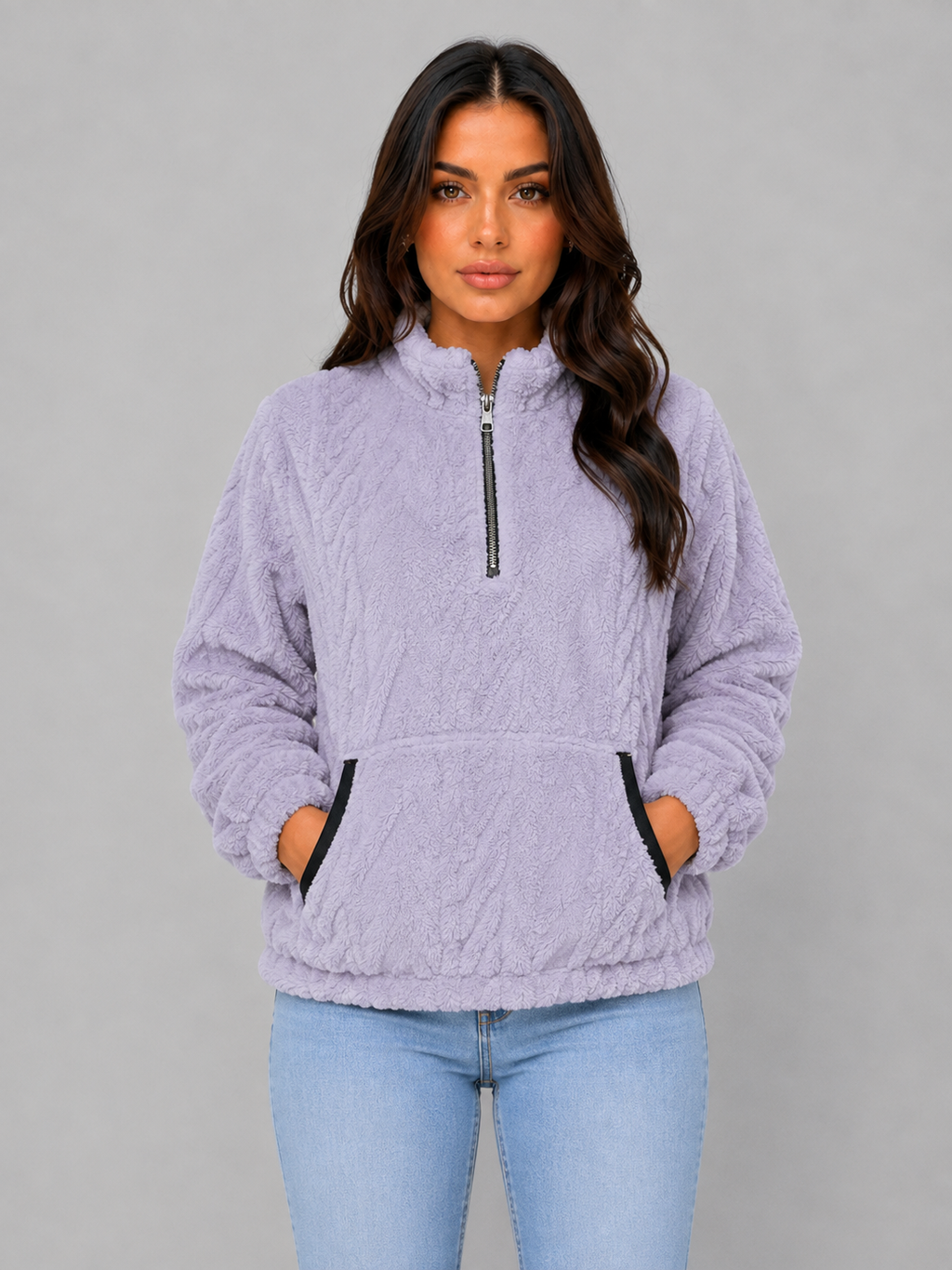 Sweatshirt in Lilac