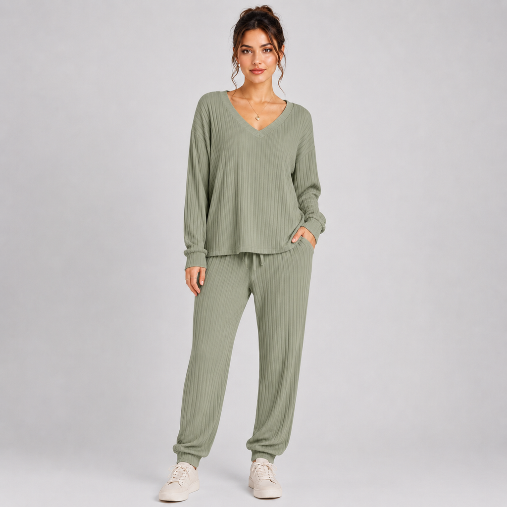 Lounge Set in Military Green