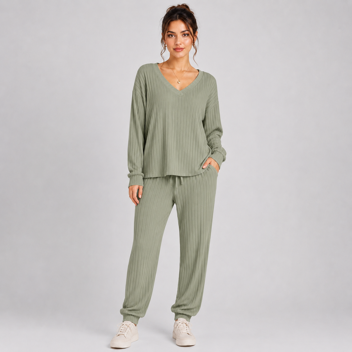 Lounge Set in Military Green