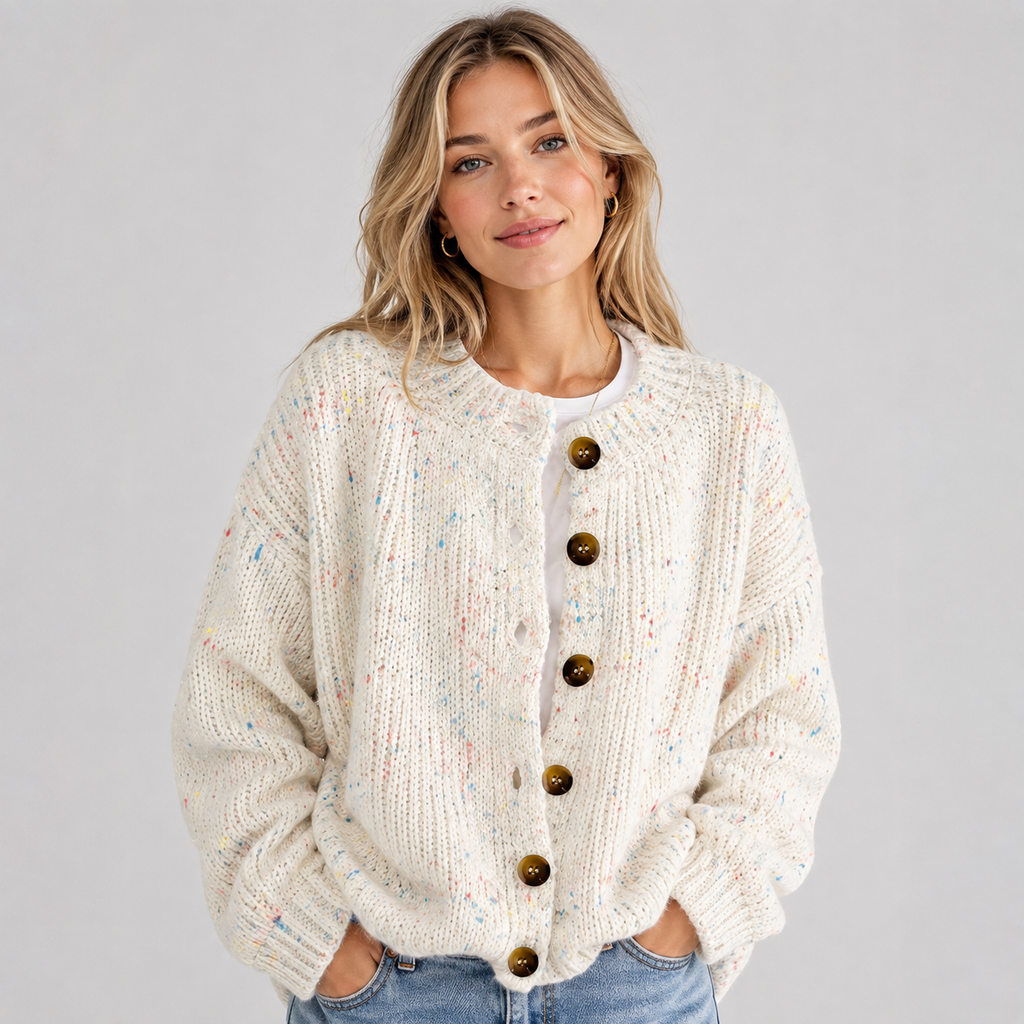 Cardigan in Milky