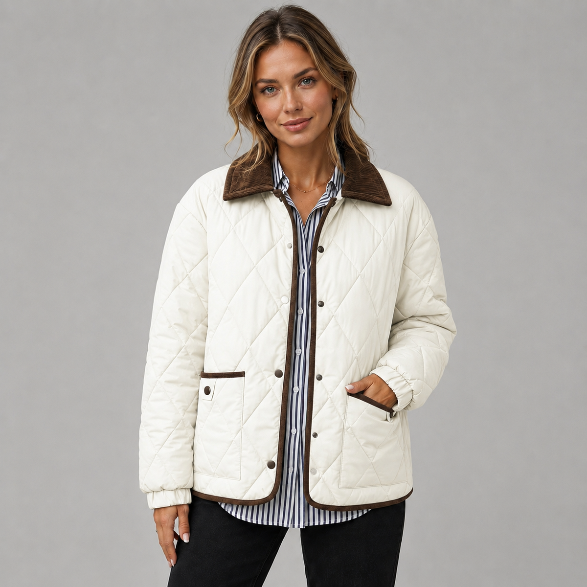 Jacket in Milky