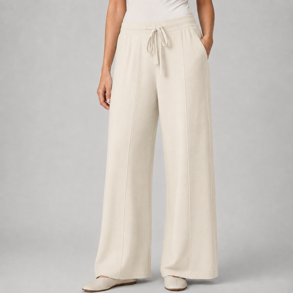 Pants in Milky white