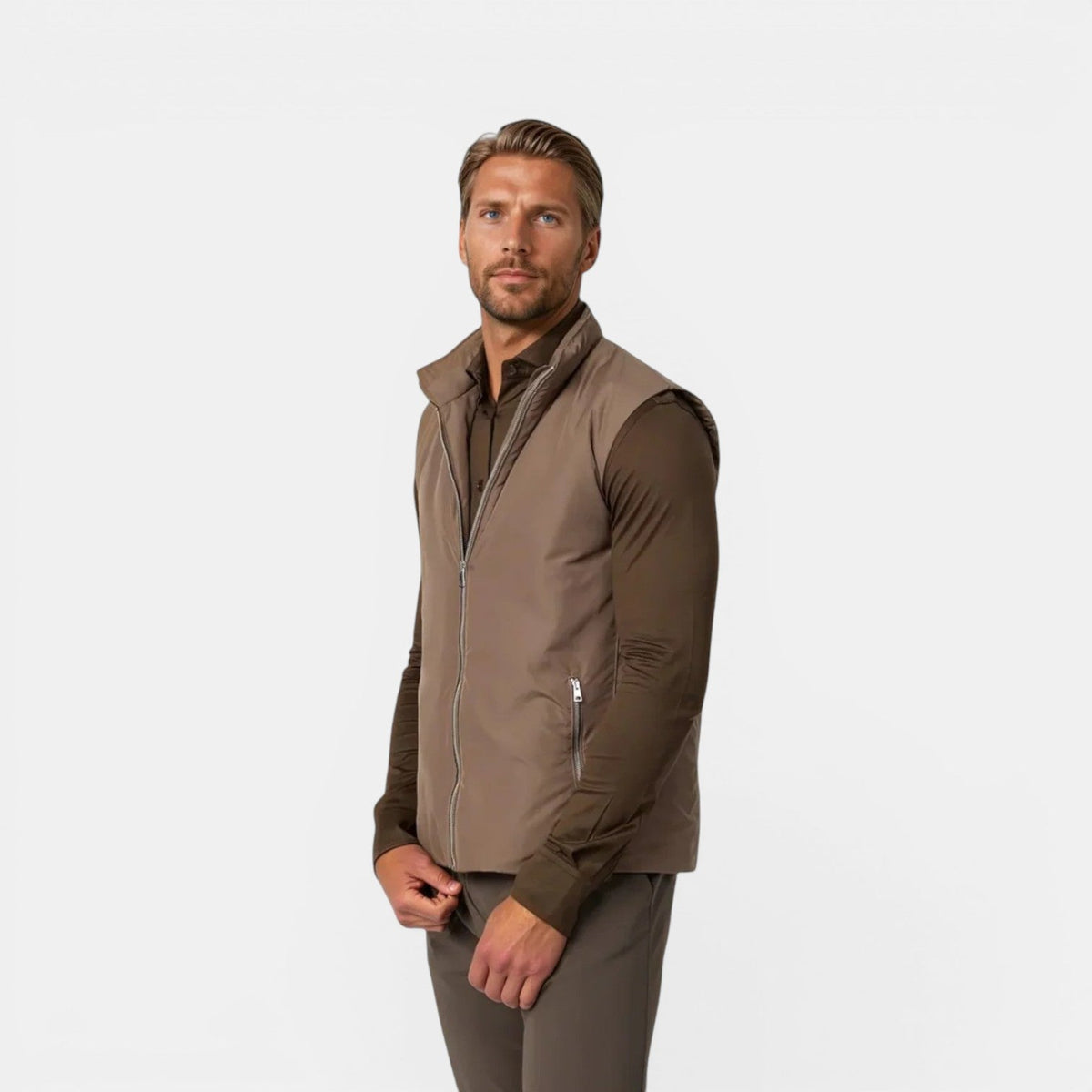 Men's Lightweight Quilted Puffer Vest | Nero & Luya