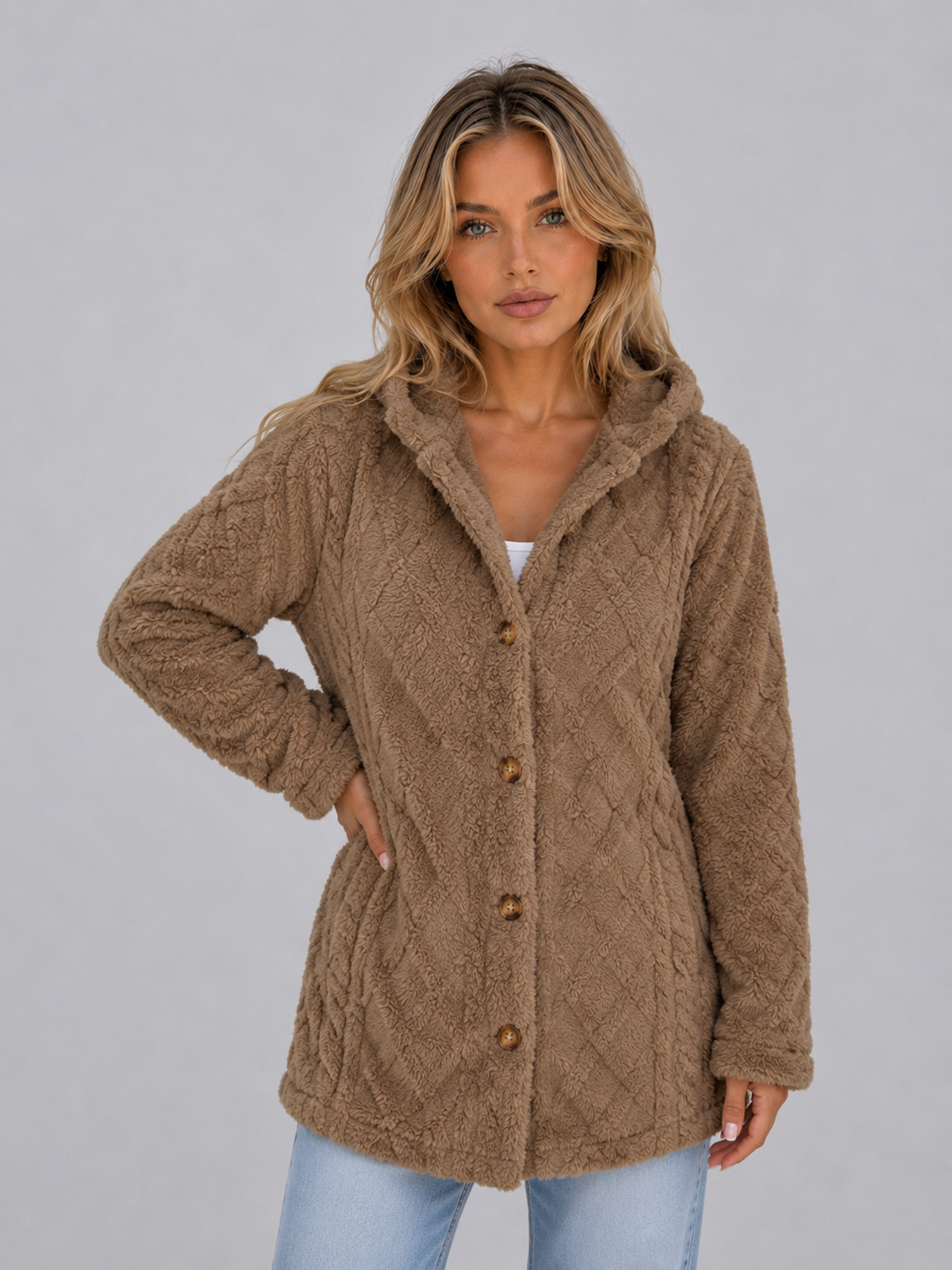 Cardigan in Mocha