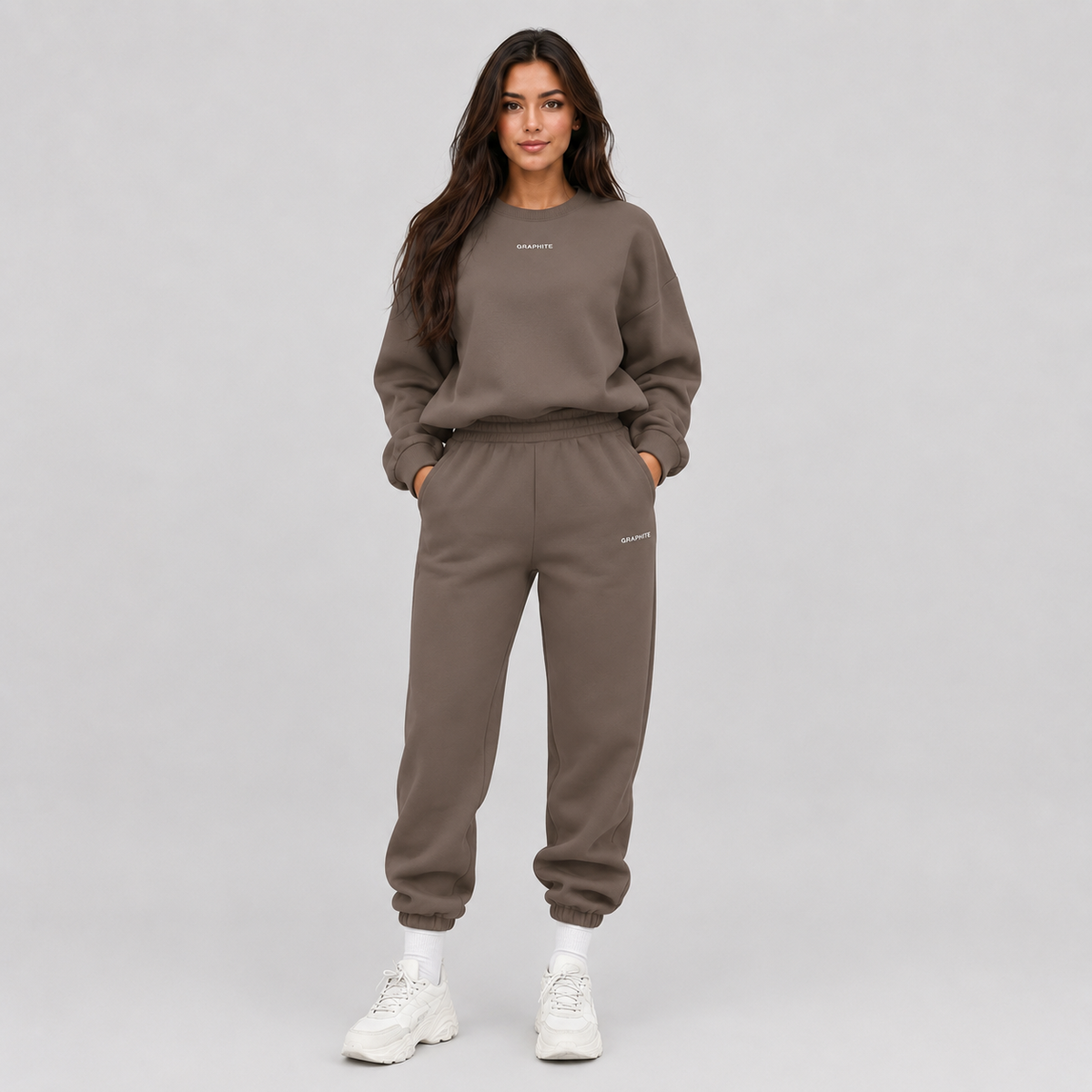 Sweatshirt in Mocha Brown