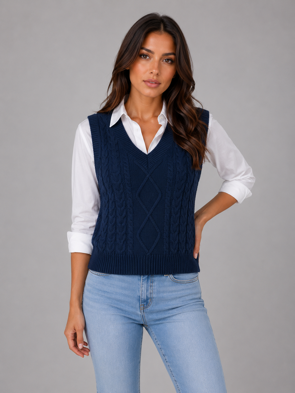 Sweater Vest in Navy