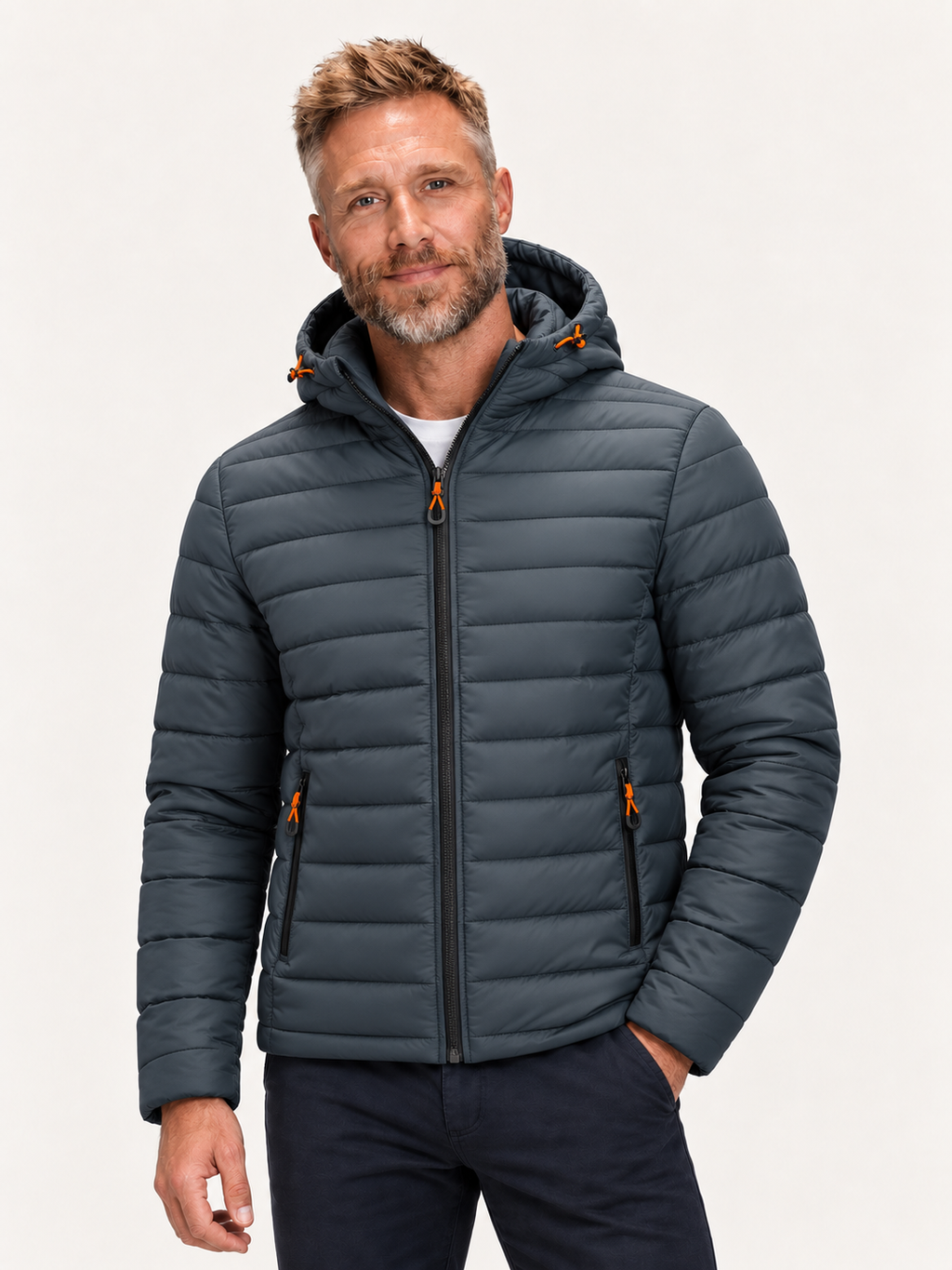 Puffer Jacket in Navy