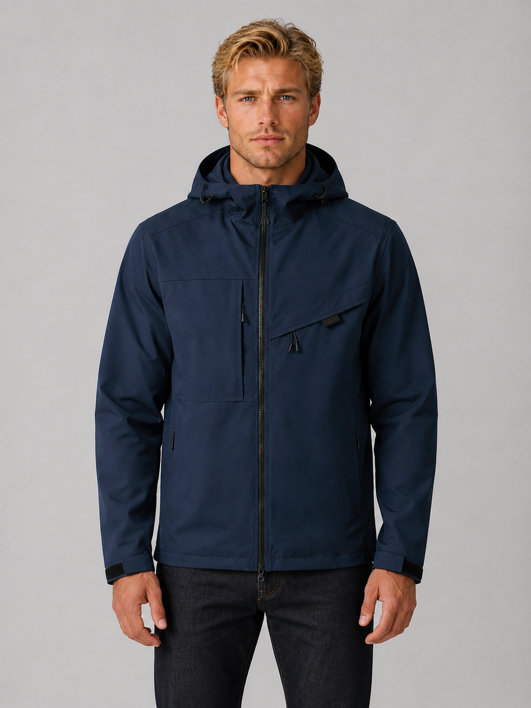 Windbreaker Jacket in Navy