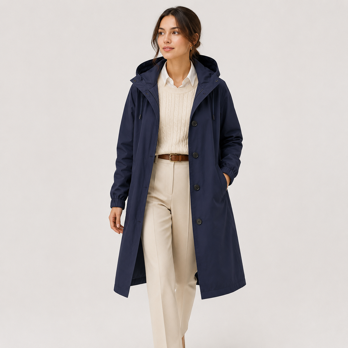 Women's Coat in Navy