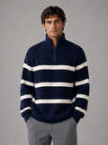 Half-Zip Sweater in Navy
