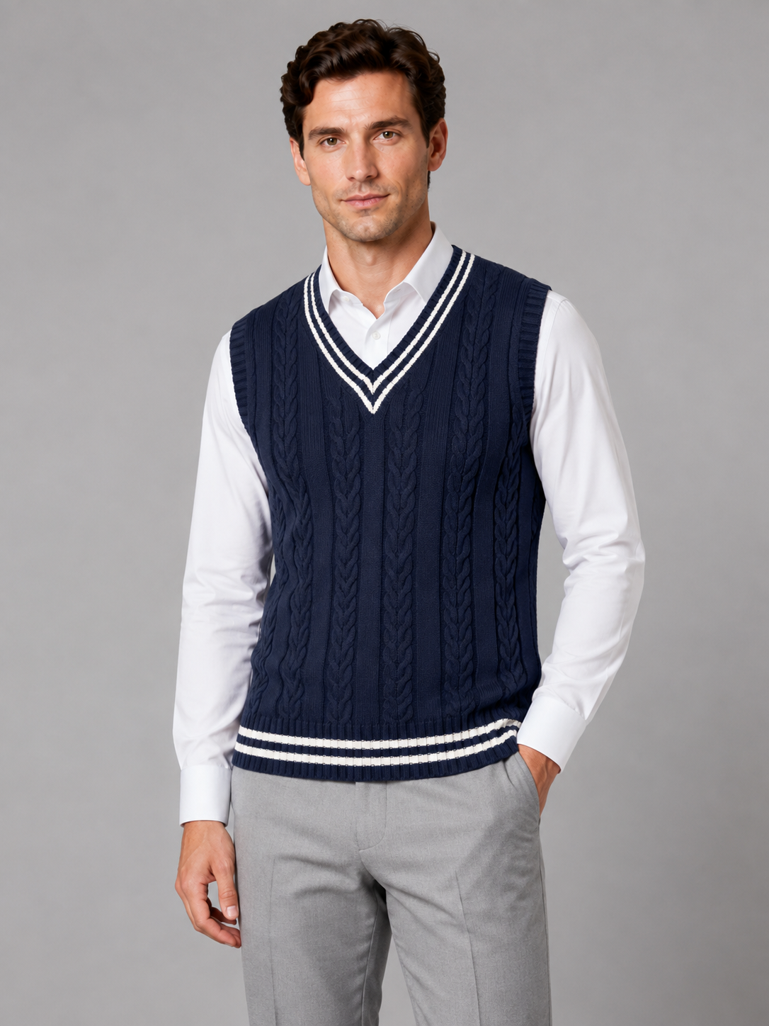 Sweater Vest in Navy
