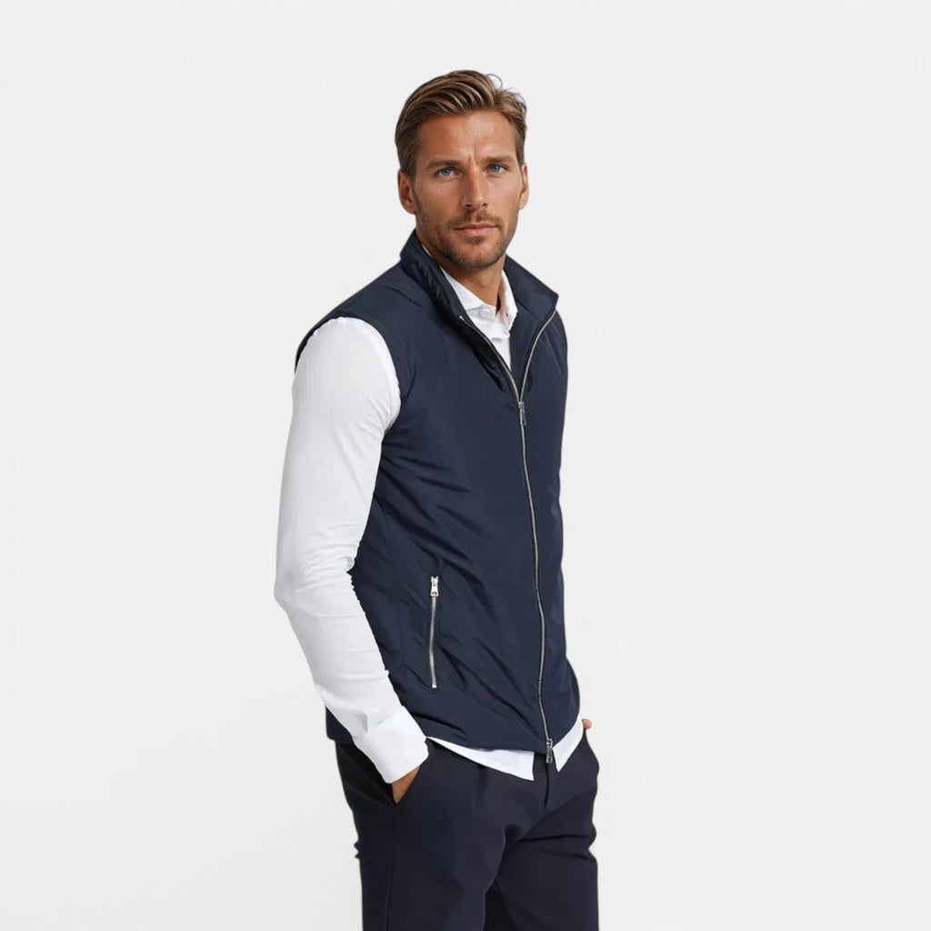 Men's Lightweight Quilted Puffer Vest | Nero & Luya