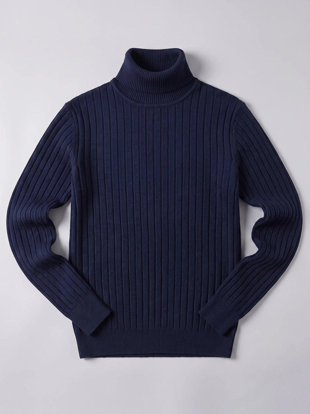 Men's Turtleneck Sweater in Navy