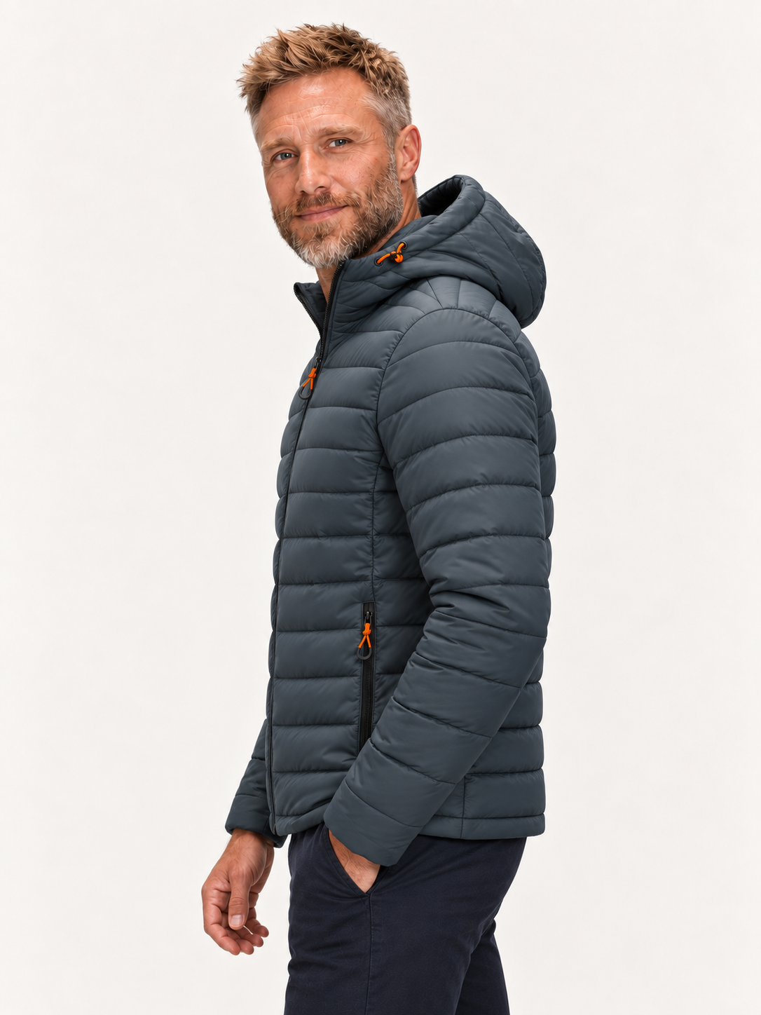 Puffer Jacket in Navy