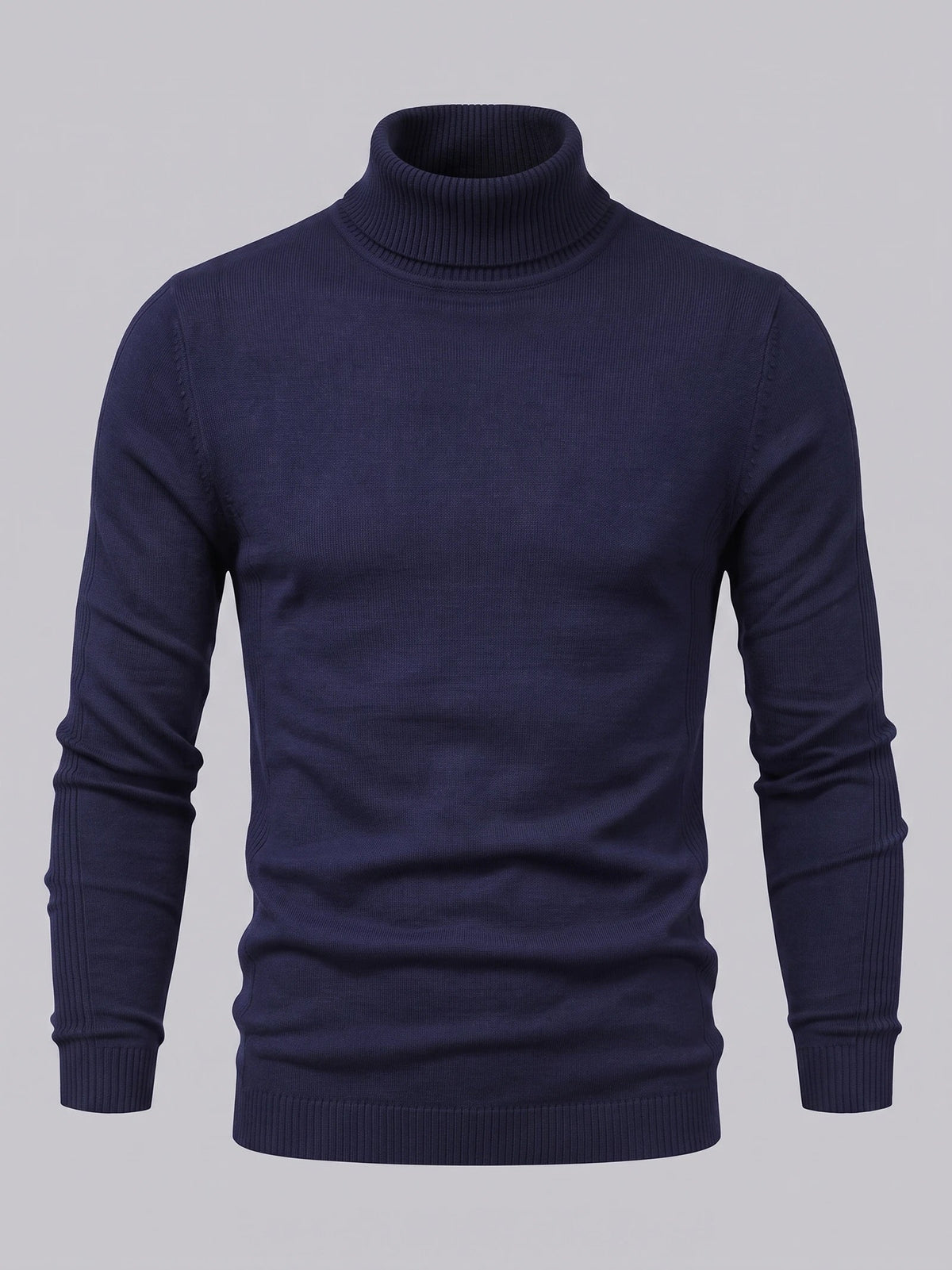 Men's Turtleneck Sweater in Navy