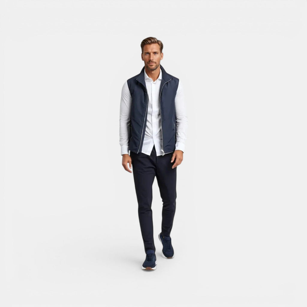 Men's Lightweight Quilted Puffer Vest | Nero & Luya
