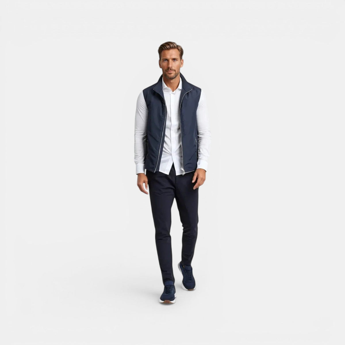 Men's Lightweight Quilted Puffer Vest | Nero & Luya