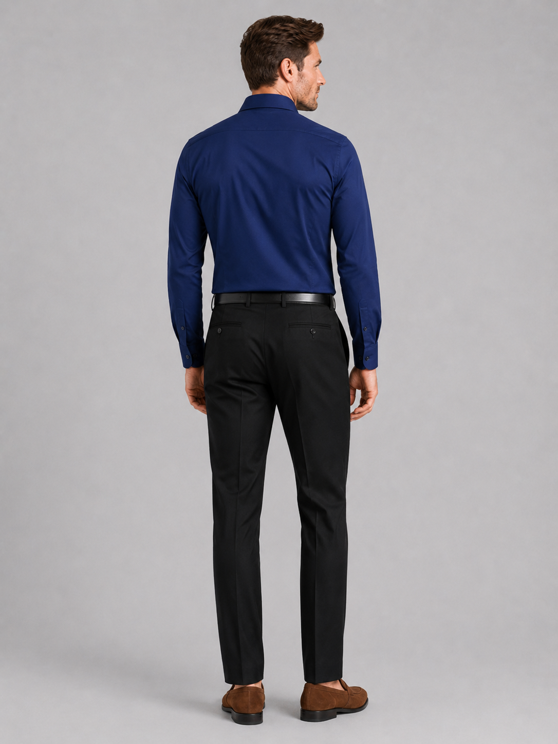 Business Casual Button Down Shirts in Navy