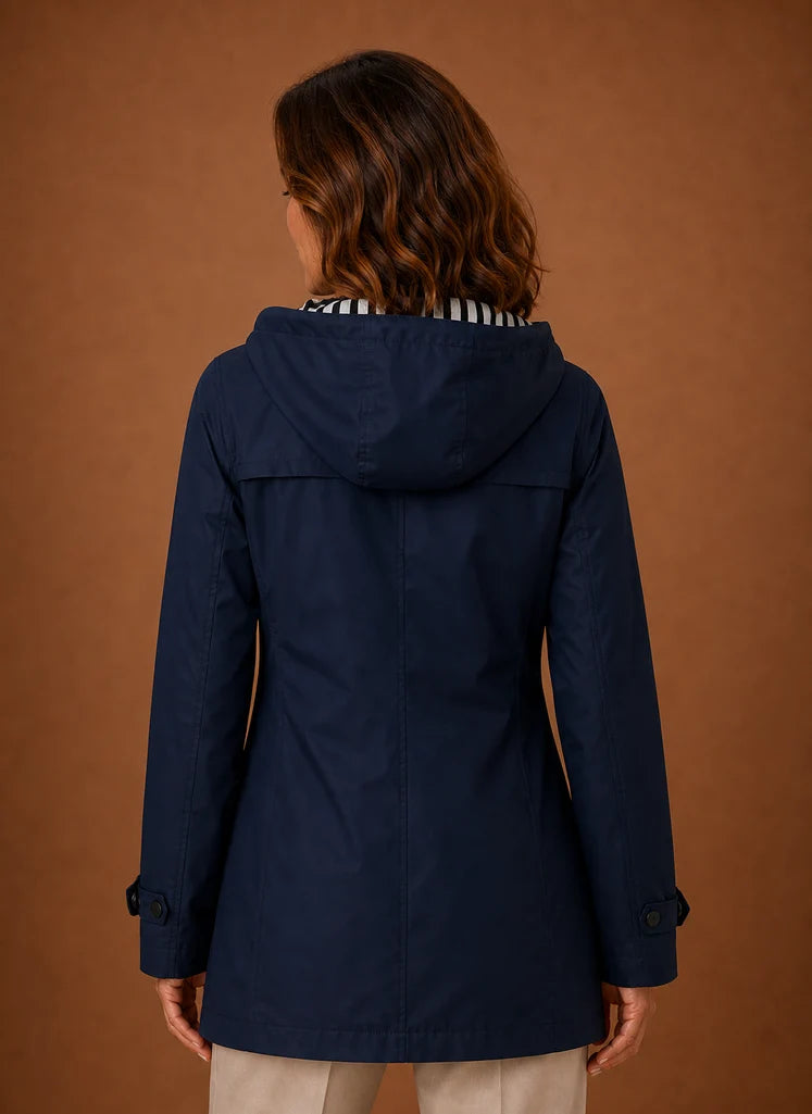 Women's Trench Coat - Hooded Fall/Winter Coat | Nero & Luya