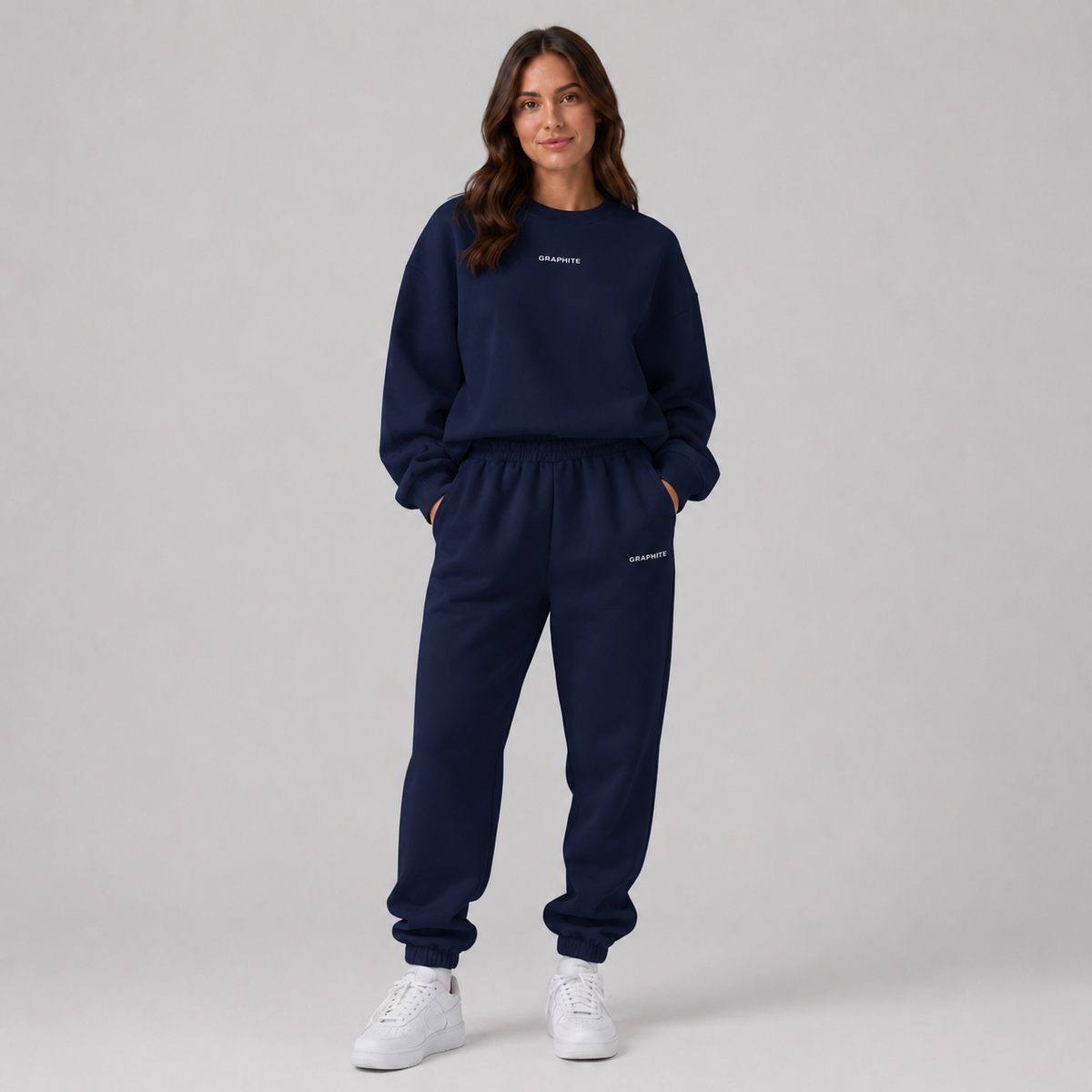 Sweatshirt in Navy Blue