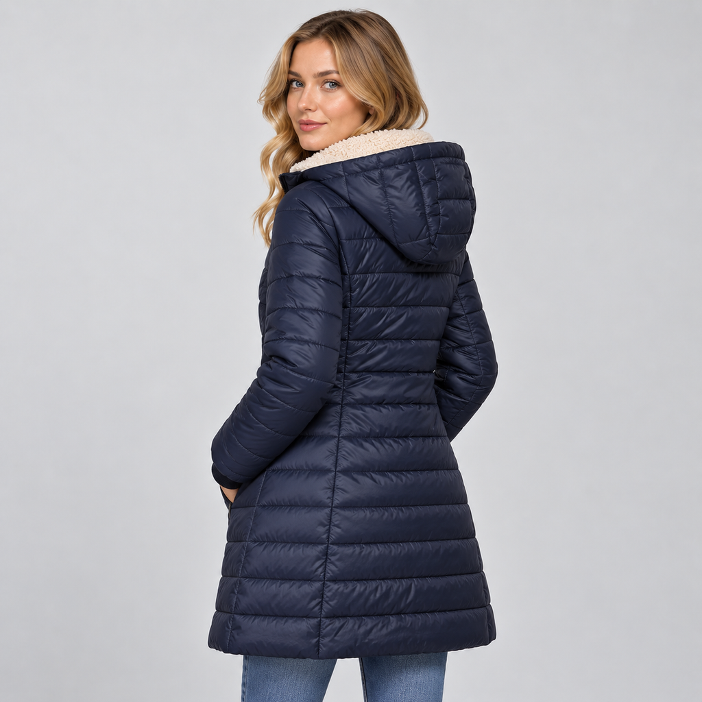 Coat in Navy Blue