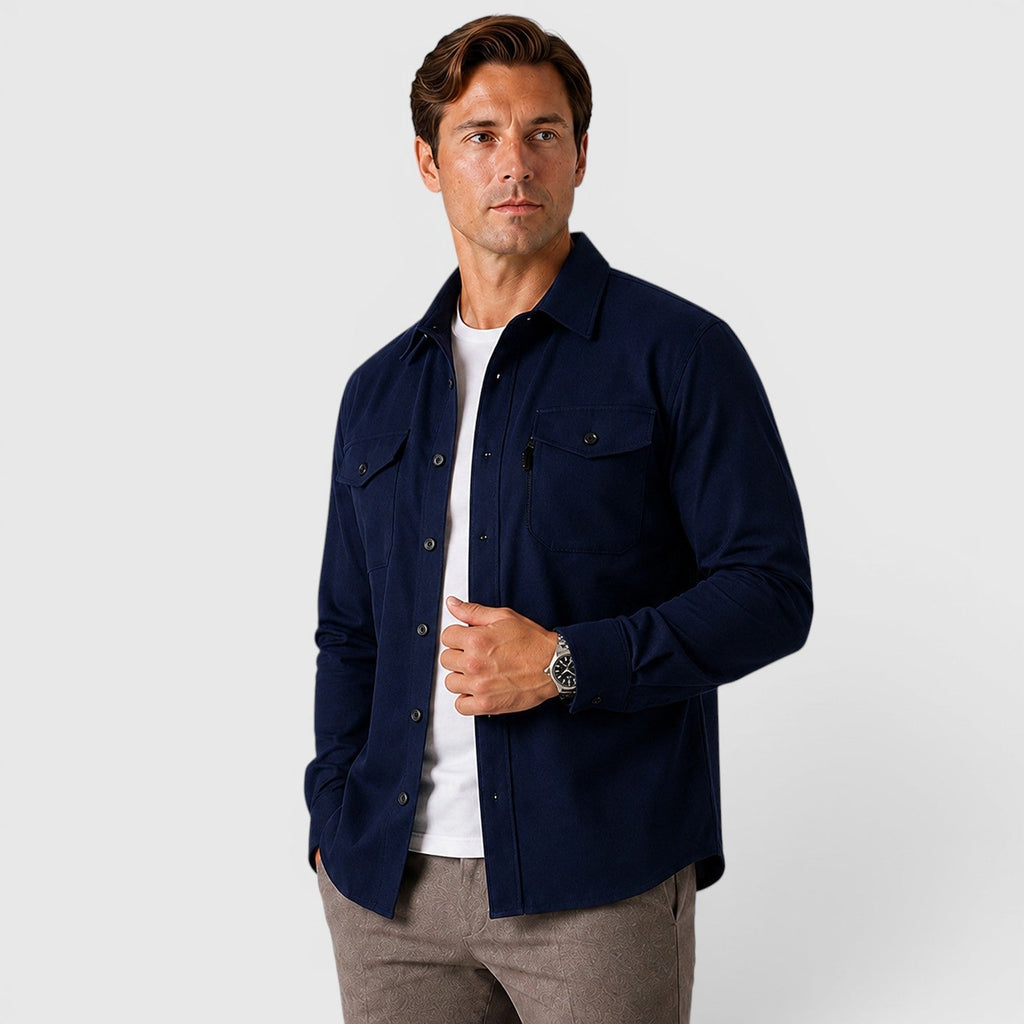 Overshirt in Navy Blue