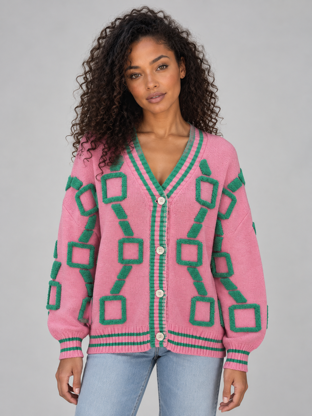 Cardigan in Pink