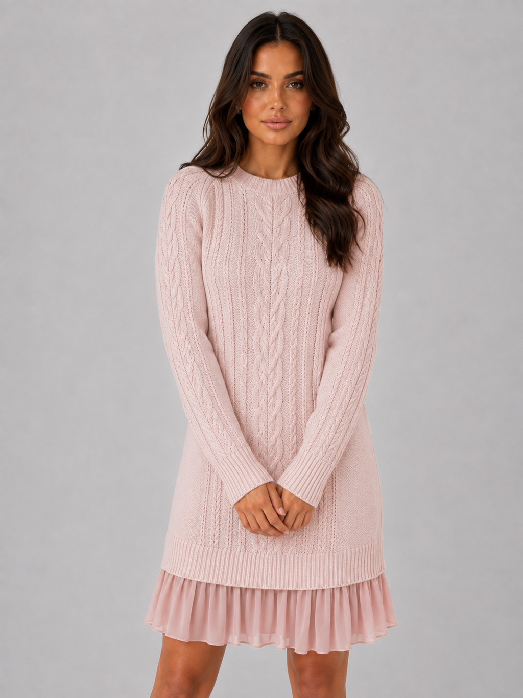 Sweater Dress in Pink
