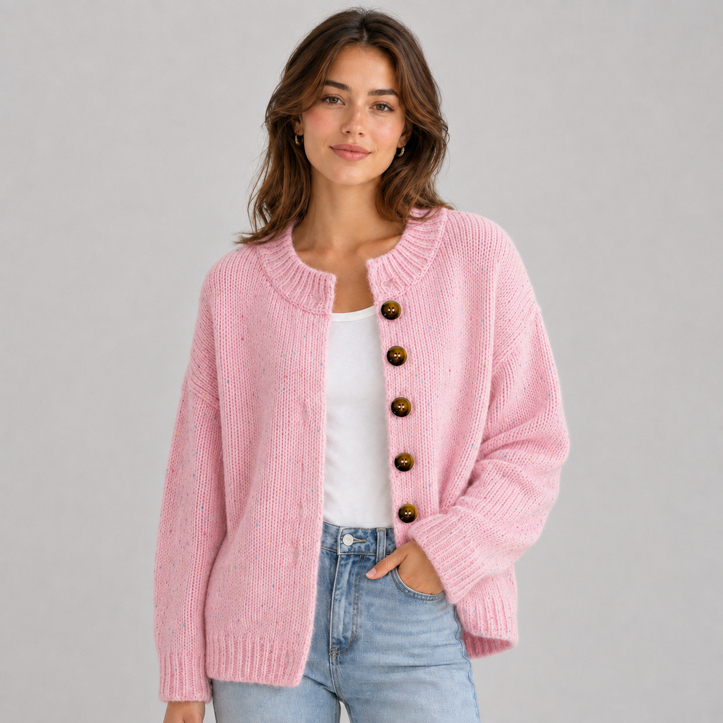 Cardigan in Pink