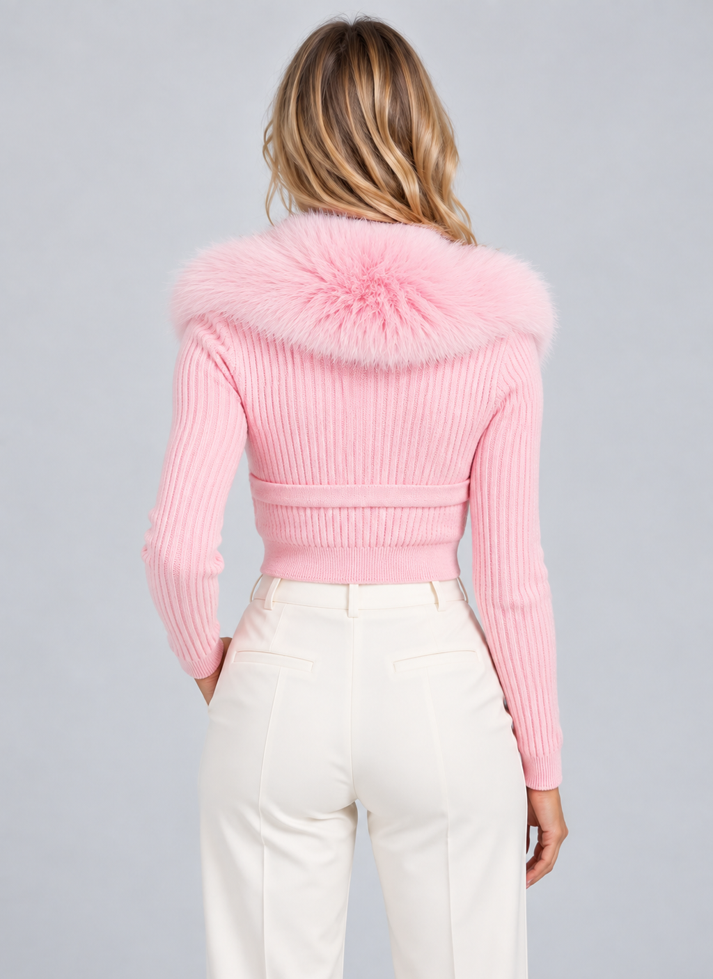 Cardigan in Pink