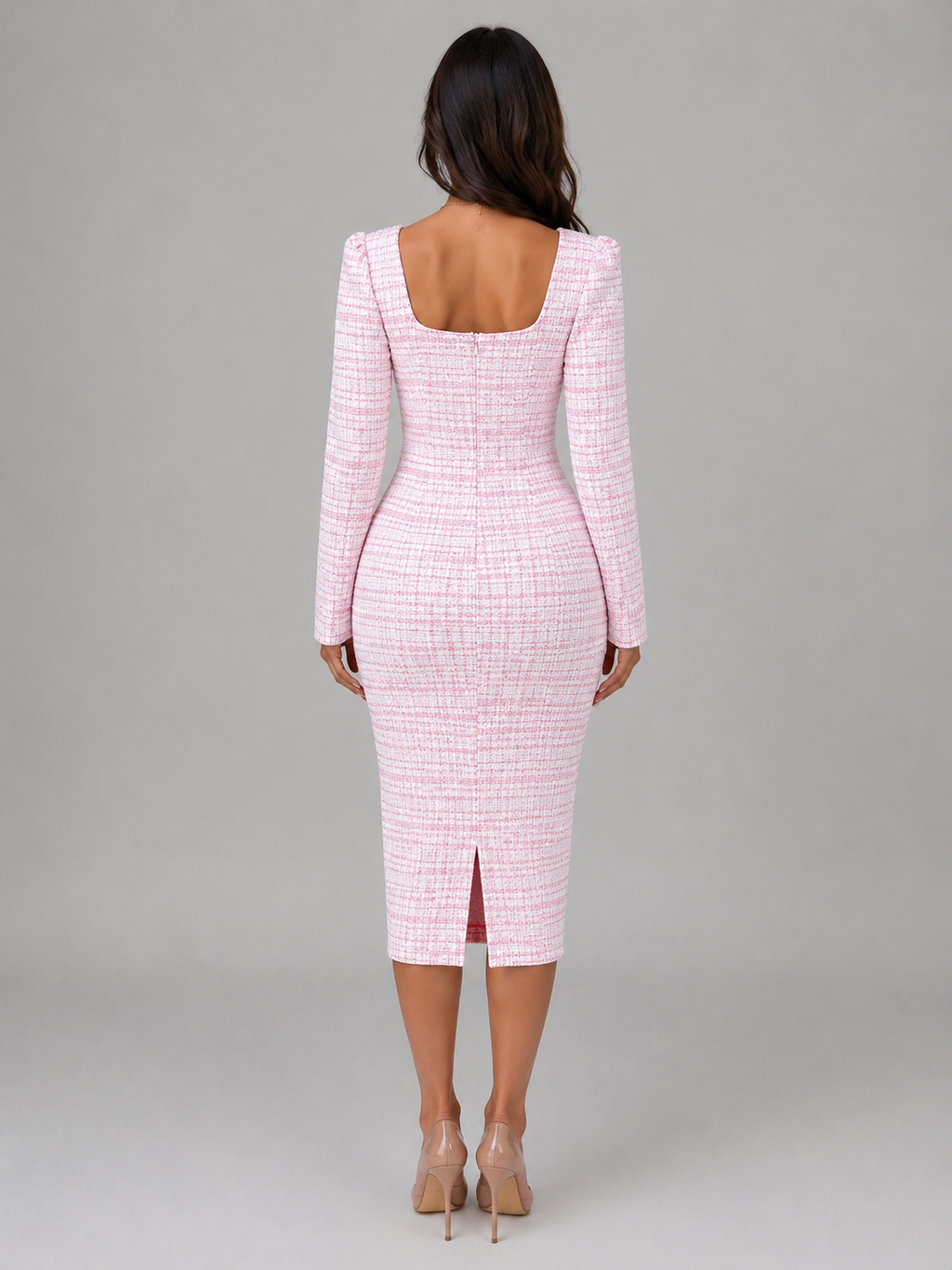 Dress And Blazer Set in Pink