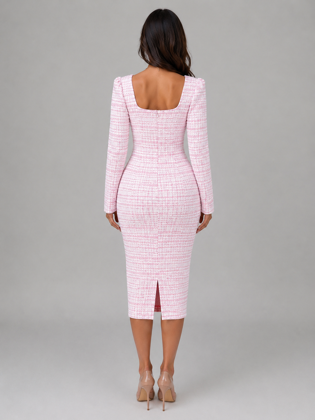 Dress And Blazer Set in Pink
