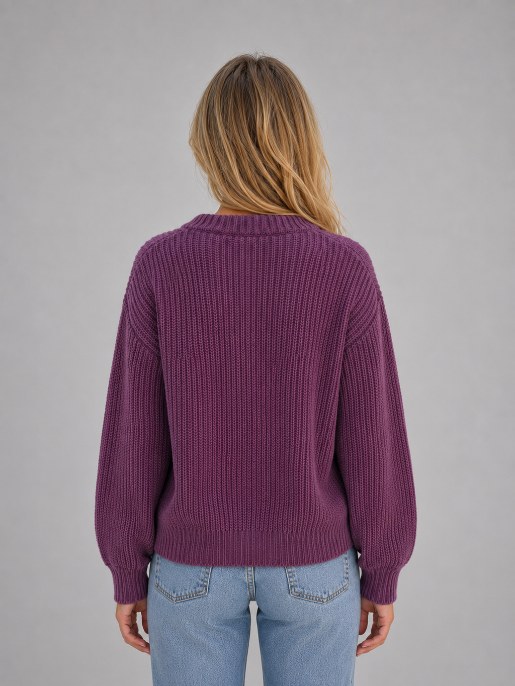Cardigan in Purple