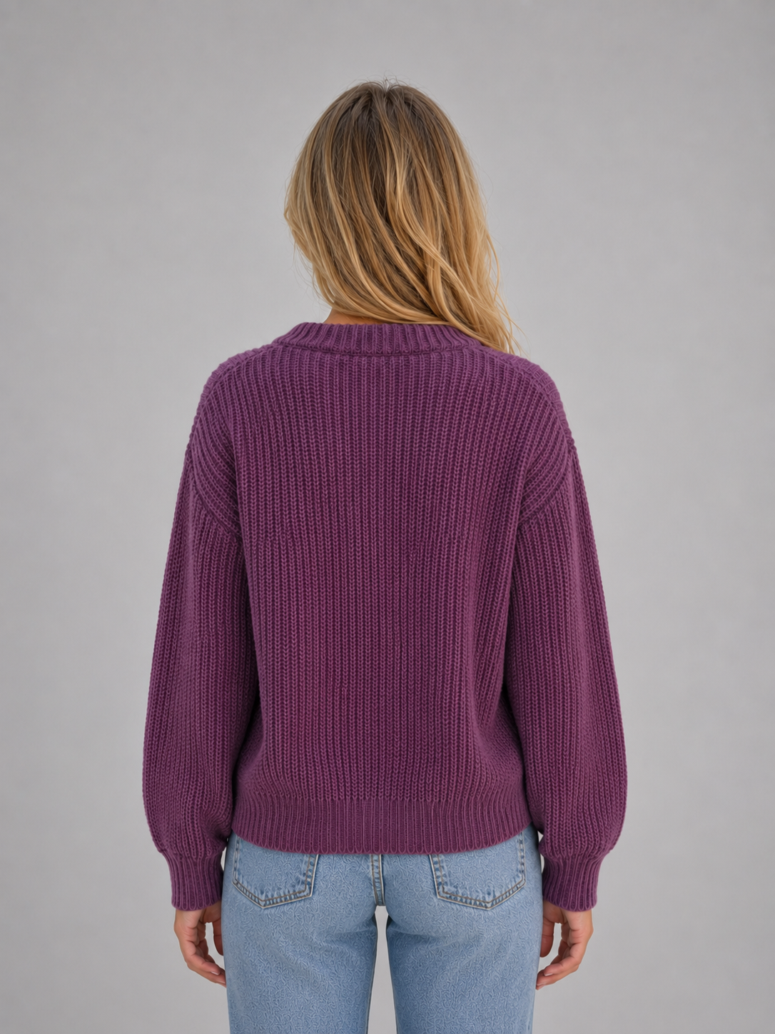 Cardigan in Purple