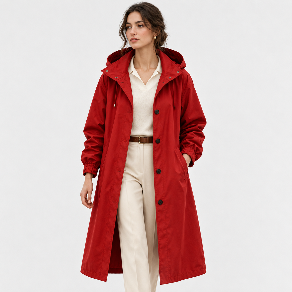 Women's Coat in Red