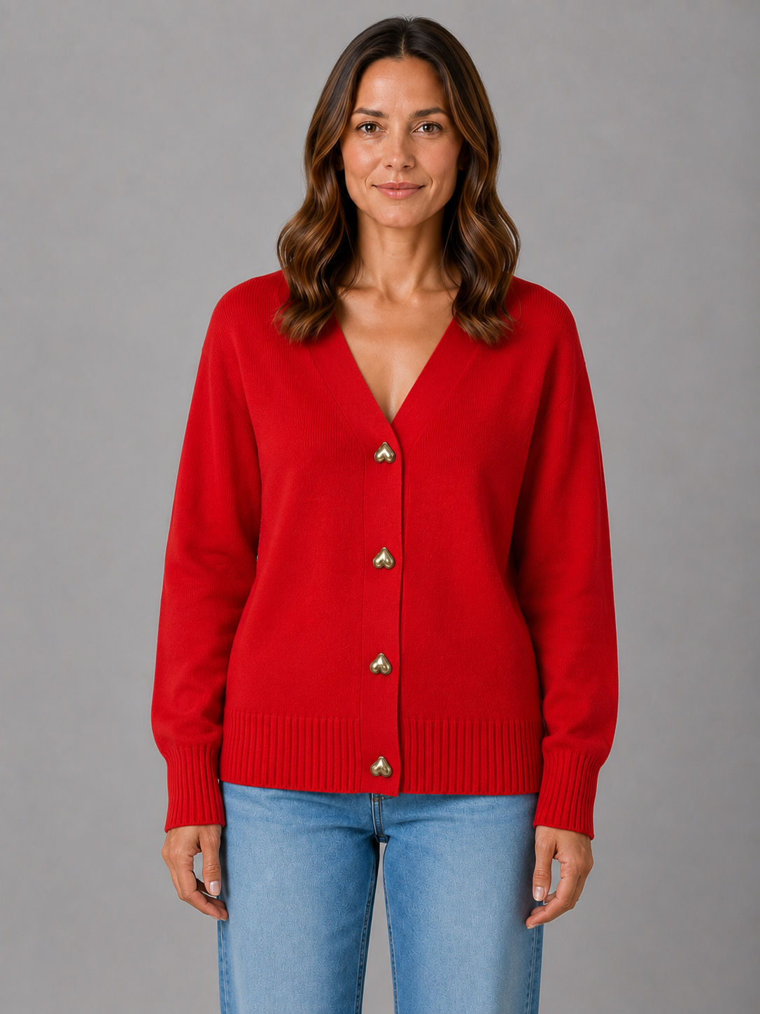Cardigan in Red
