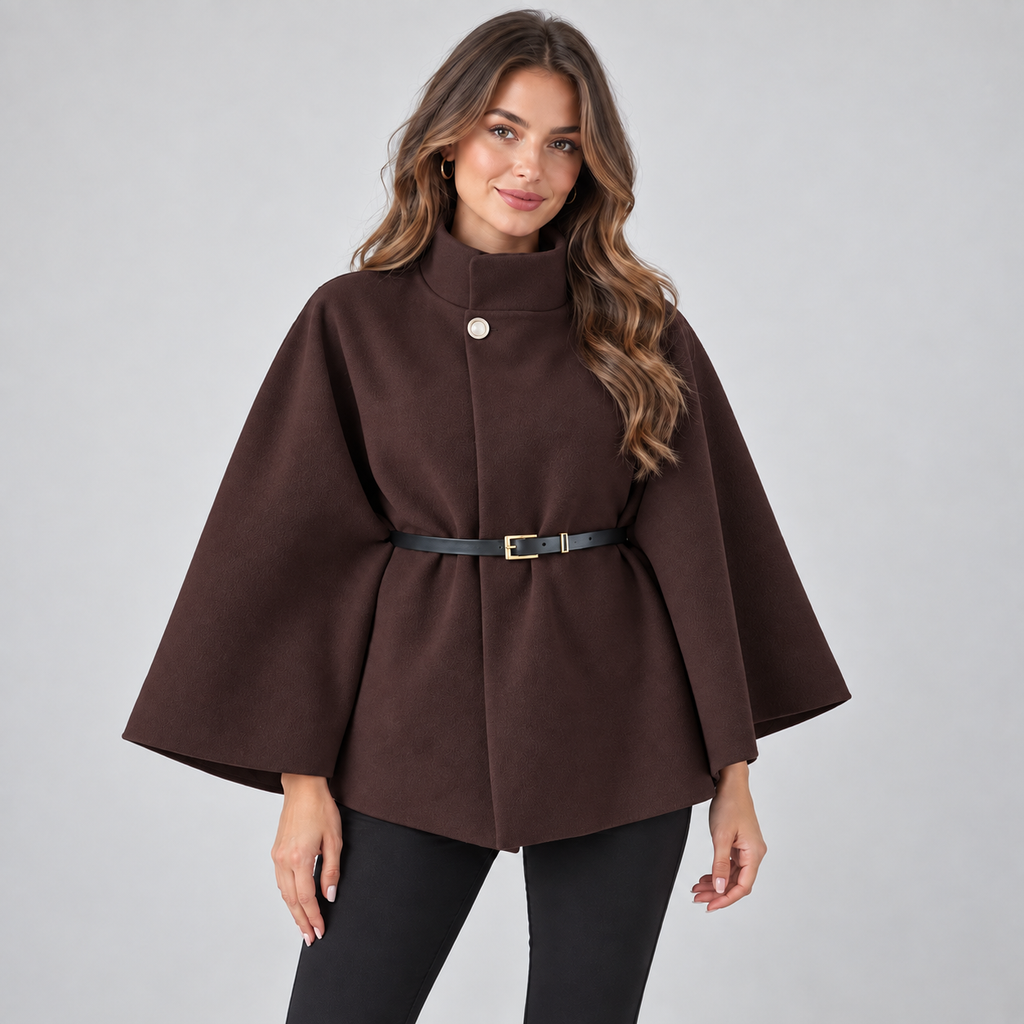 Coat in Red maroon color